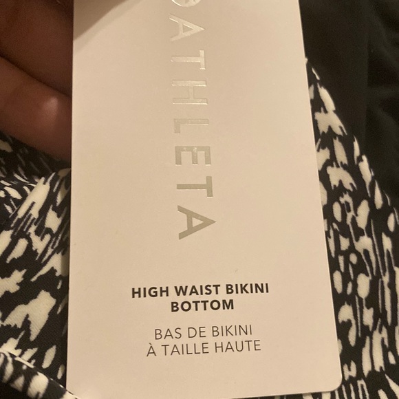 🖤 Athleta High Waist Bikini Bottom // Animalia Sea Salt - Picture 4 of 5